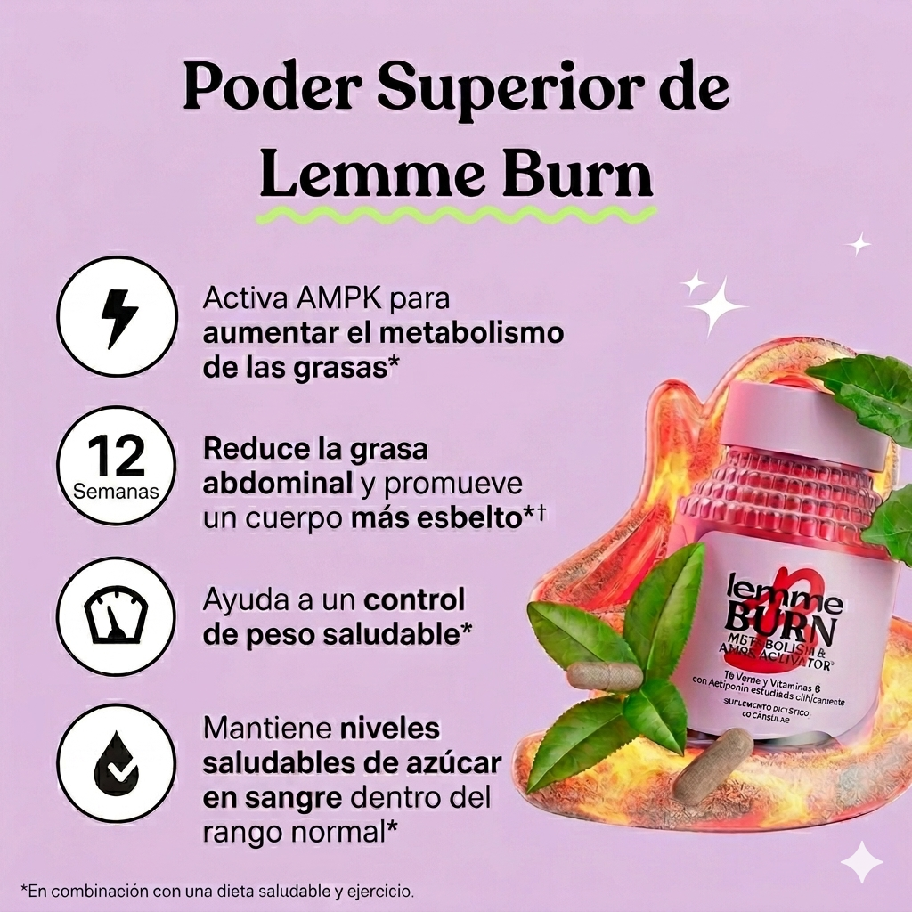 Lemme Burn reduce grasa y tonifica tu abdomen en 12 días